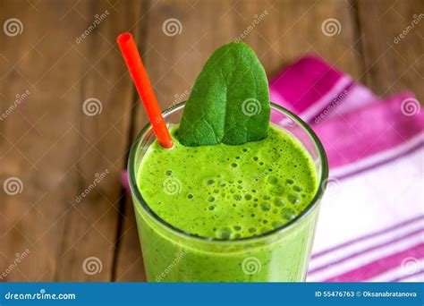 Green Spinach Smoothie Stock Image Image Of Freshness 55476763