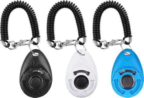 Diyife Dogs Clicker 3 Pcs Clickers For Dog Training With Wrist Strap