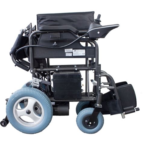 Cadeira De Rodas Elétrica Dobrável Aço Auton 20 Km 24v Preta
