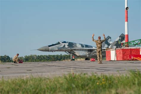 Ukrainian Pilots Completed Air Military Exercises Editorial Photography