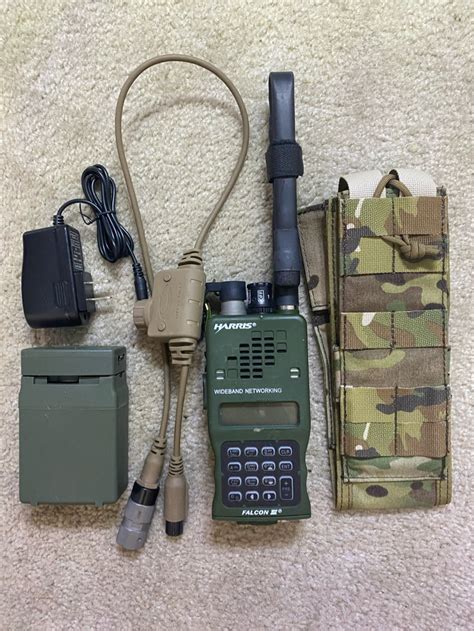 sold tri an prc 152 multiband mbitr fm tca tactical radio with ptt and pouch hopup airsoft