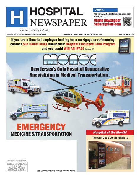 Hospital Newspaper New Jersey March Ebook By Belsito Communications Inc