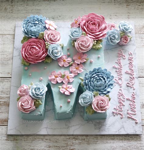 Alphabet Letter Cake Cake Decorating Designs Cake Decorating