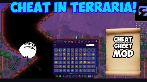 Terraria 13 Cheat Sheet Mod Spawn Items Mobs And More Youtube