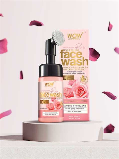 Wow Skin Science Unisex Himalayan Rose Foaming Face Wash With Built In