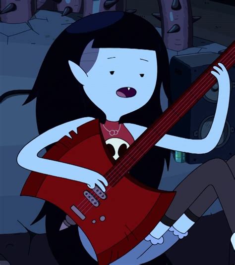 A Cartoon Character Holding A Red Guitar