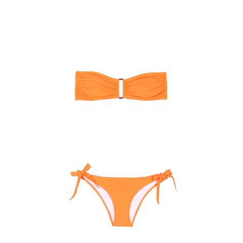 women sexy swimsuitsandbikinisandmonokini neon orange two piece swim suit
