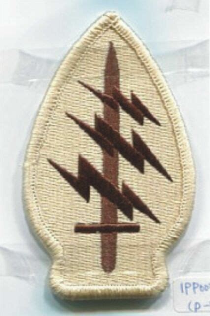 Desert Tan Us Army Special Forces Command Ssi Patch Velcro® Brand Hook