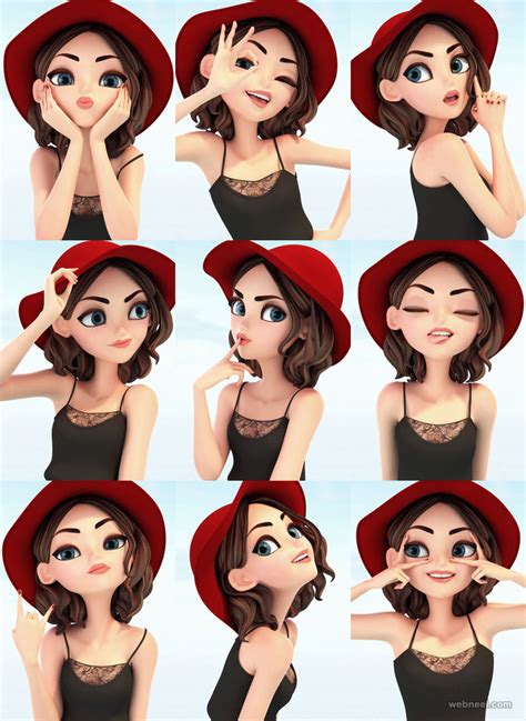 30 Beautiful 3d Girls Character Designs And Models