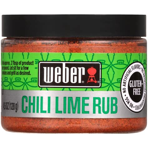 Weber® Chili Lime Rub 45 Oz Jar