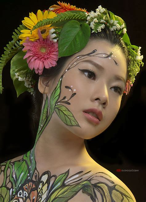 Painting Body Art By Duong Quoc Dinh Fotografi Wanita Cantik Dan Wanita