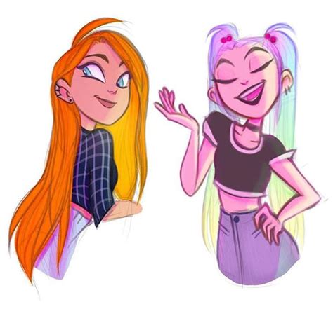 Character Idea Twins Twila Colorful Hair And Zelda