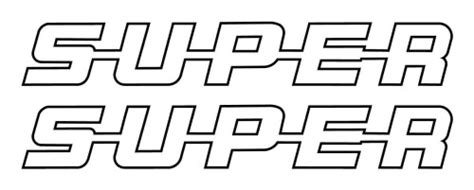 Scania Super Outline Logo Stickers Large
