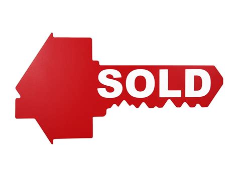 Sold Sign For New Home Owners Key Shaped Real Estate Agent Etsy