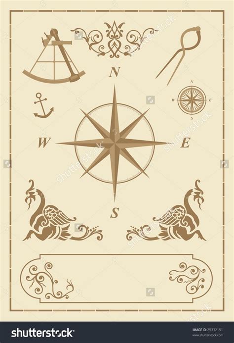 Antique Map Symbols