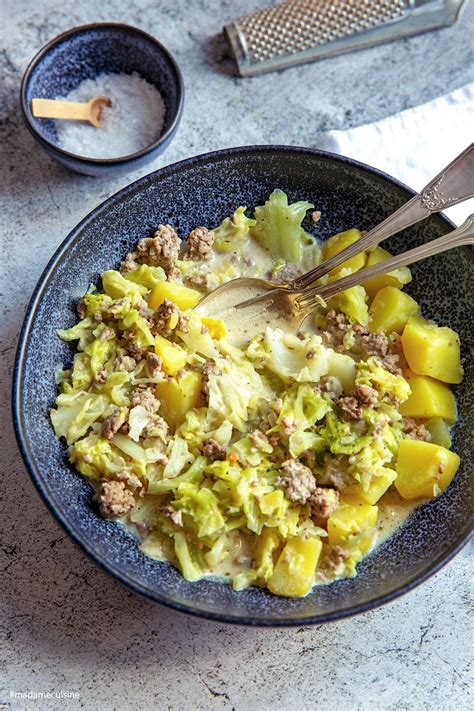 Wirsing Eintopf Mit Kartoffeln Hackfleisch Madame Cuisine