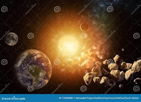 Astros Que Giram Ao Redor Do Sol