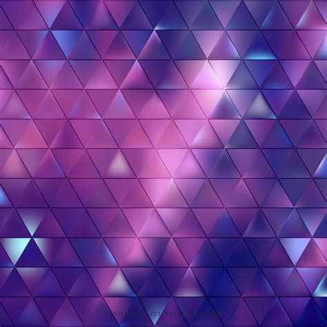 Abstract Blue Purple Geometric Triangle Pattern