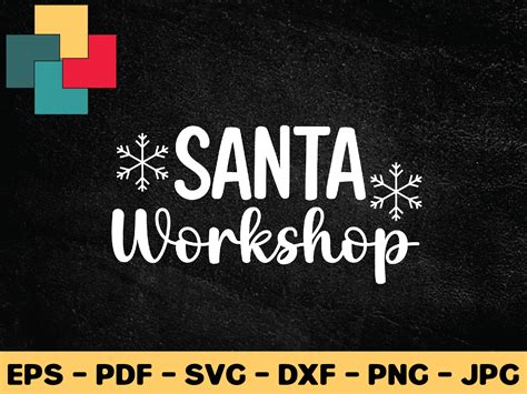 Santa Workshop Svg Design Graphic By Creativeprosvg · Creative Fabrica
