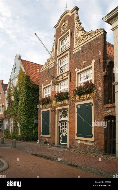 Historic Wine Shop Weinhandlung Wolff With A Typical East Frisian