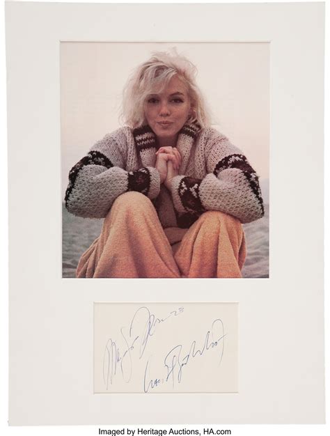 Marilyn Monroe Autograph Movietv Memorabilia Autographs And Lot