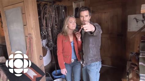 Heartland Set Tour With Amber Marshall And Graham Wardle Heartland Cbc Youtube