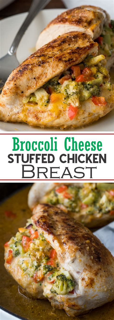 Heat oil in a large skillet, once hot, and add chicken. Broccoli Cheese Stuffed Chicken Breast | Show You Recipes
