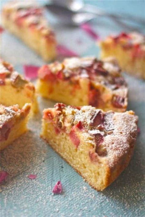 Quick Rhubarb Cake The Seaside Baker