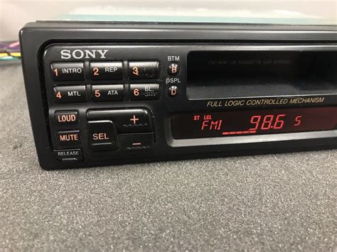 Old Sony Car Radio Stereo Cassette Player Model Xr 6459 Retro 90s