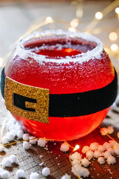 Alcoholic Drinks Best Santa Christmas Margarita Recipe Easy And