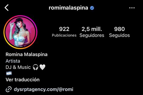 On Twitter Romina Malaspina Fue Una Ex Gran Hermano En Llegar Al Mill N De Seguidores En