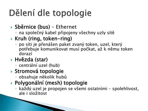 PPT Základy informatiky počítačové sítě PowerPoint Presentation ID