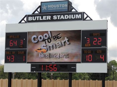 A Nevco Video Scoreboard In Houston With A Full Color 11x19 Video
