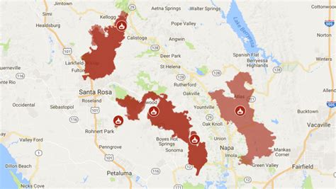 Live Fire Map Santa Rosa