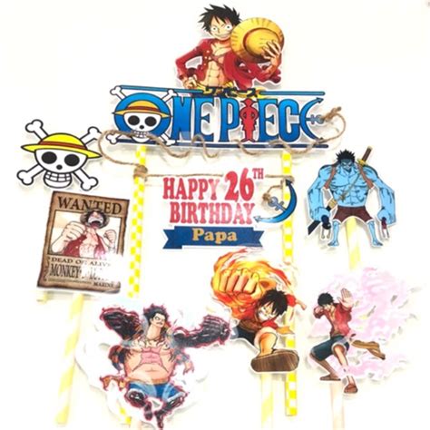 One Piece Anime Cake Topper