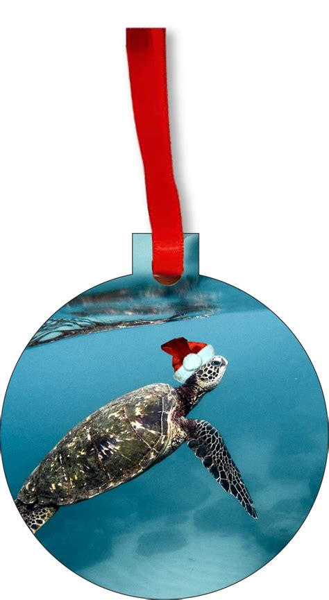Turtle Ornament Christmas D Cor Hanging Christmas Ornaments Hardboard