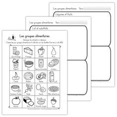 Junk food visual dictionary (print back to back with previous) food word strips. 24 Les 4 groupes alimentaires (4 Food Groups) ideas ...