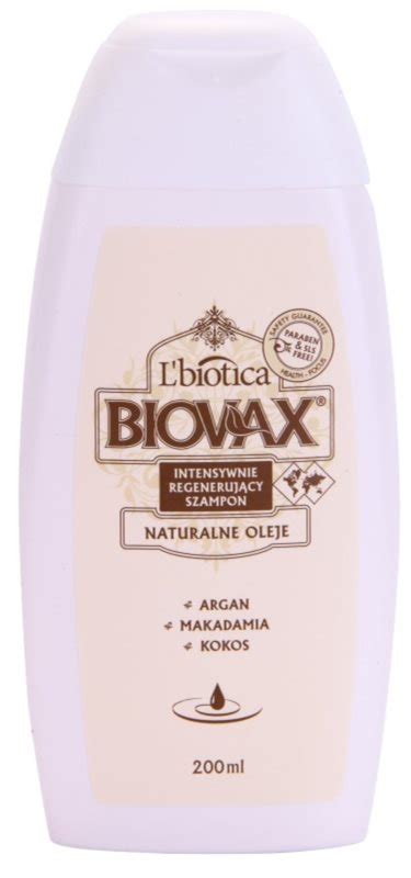 l biotica biovax natural oil shampoing régénérant pour une hydratation et une brillance notino fr
