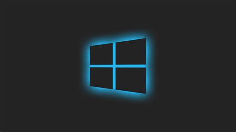 3840x2160 Windows 10 Logo Blue Glow 4k Wallpaper Hd Hi Tech 4k