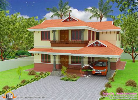 2080 Square Feet Kerala Model House Kerala Home Design And Floor Plans