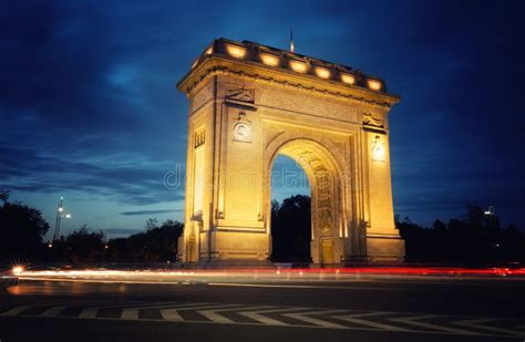The Triumphal Arch Arcul De Triumf In Bucharest The Capital Of Romania