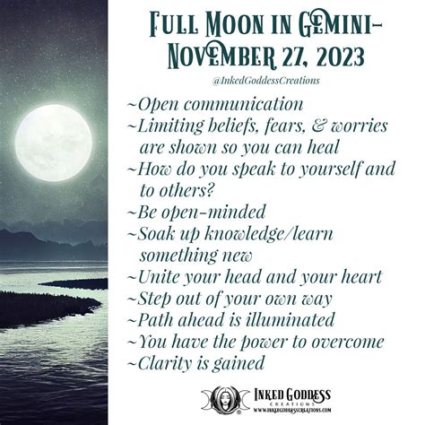 Full Moon In Gemini November 27 2023