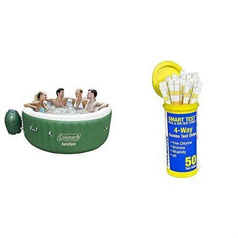 Coleman Saluspa Inflatable Hot Tub Spa Green And White And Poolmaster
