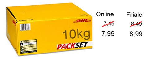 Der eigentliche unterschied zwischen den dhl preisen , dhl paket und dhl päckchen ist jedoch folgende: DHL-Paket bis 10kg jetzt 50 Cent teurer