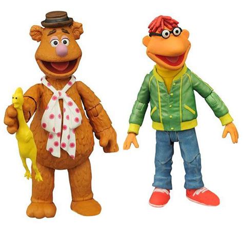 The Muppets Select Series 1 Fozzie Bear Scooter 6 Action Figure Diamond