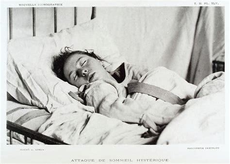 female patient with hysteria induced narcolepsy free public domain image look and learn
