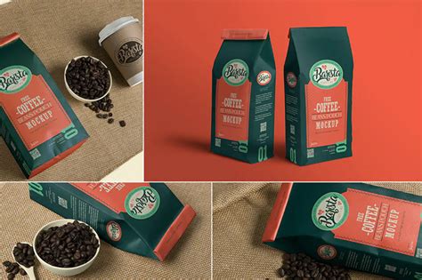 20 Best Coffee Packaging Mockup Templates
