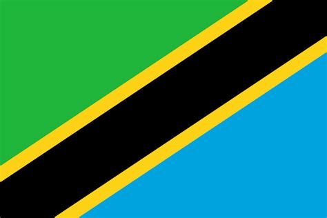 The flag is divided diagonally from the lower hoist (left) side to the upper fly (right). Tanzania Governor Declares Hunt for Gay People