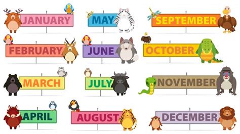 Months Of The Year Printable Montessori Education Poster Etsy Clip