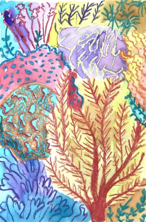 This is a high quality reproduction of the original ink and acrylic painting on paper. Coral Reef Week! — The Art Project